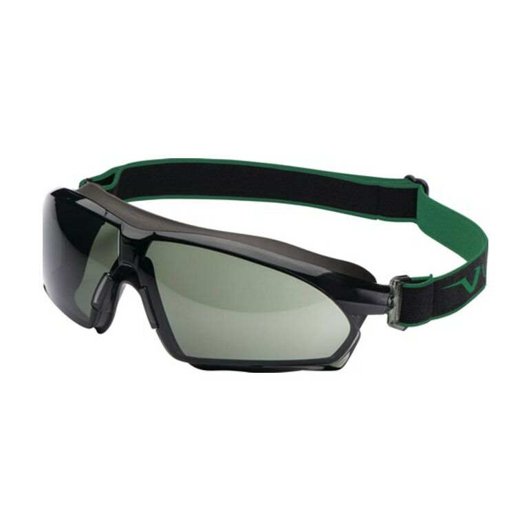 Vollsichtschutzbrille 625 EN 166 EN 170 EN 172 Rahmen dunkelgrau,Scheibe grünG15, image 