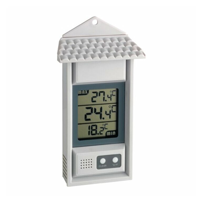 Thermometer Messber.-20 b.70GradC H150xB80xT29mm Ku.TFA, image 