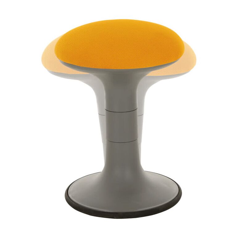 STIER Polsterhocker orange mit Schwingeffekt Sitzhöhe 470 mm, image 