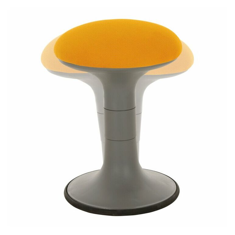 STIER Polsterhocker orange mit Schwingeffekt Sitzhöhe 550 mm, image 