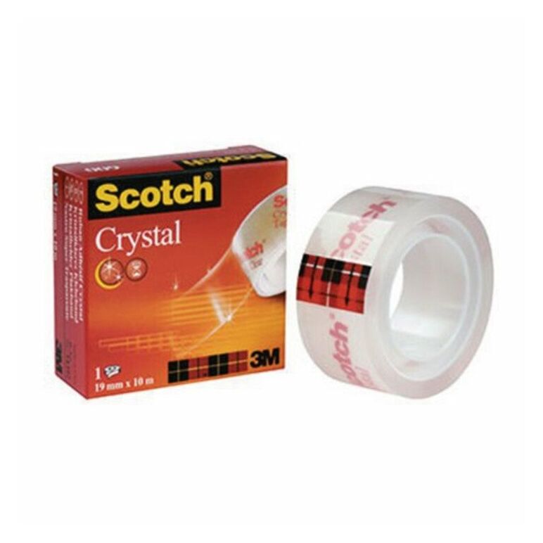 Scotch Klebefilm Crystal Clear 600 C6001910 19mmx10m transparent, image 