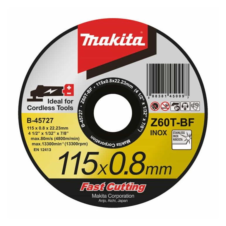 Makita Trennscheibe 115x1,2mm INOX, image 