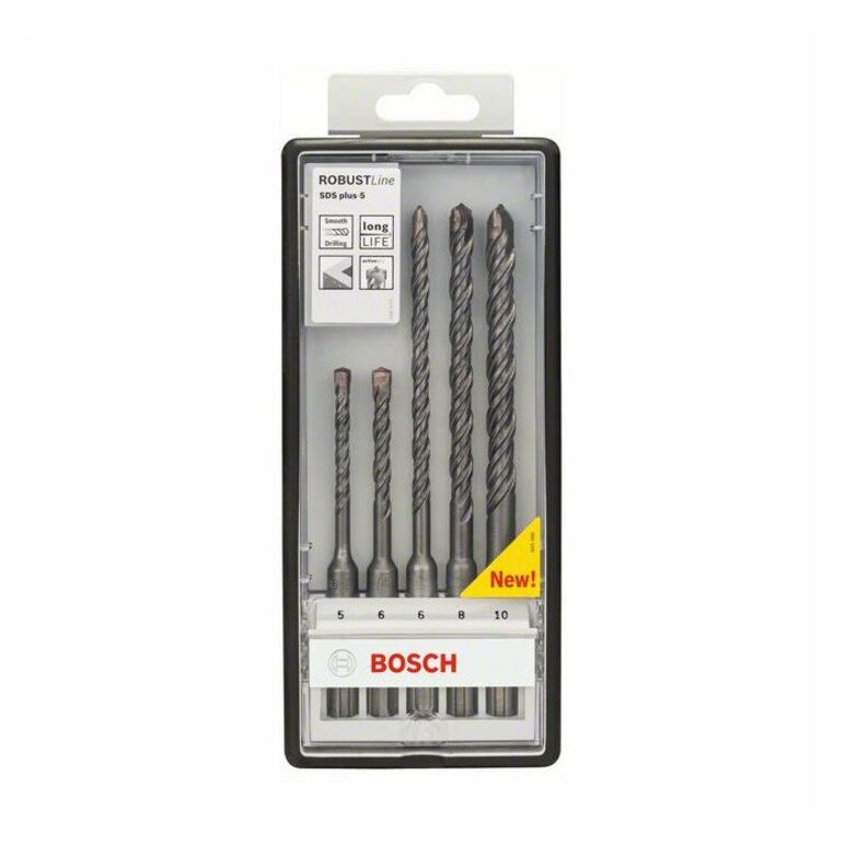 Bosch Hammerbohrer-Set SDS plus-5 Robust Line, 5-teilig, 5 - 10 mm, image _ab__is.image_number.default