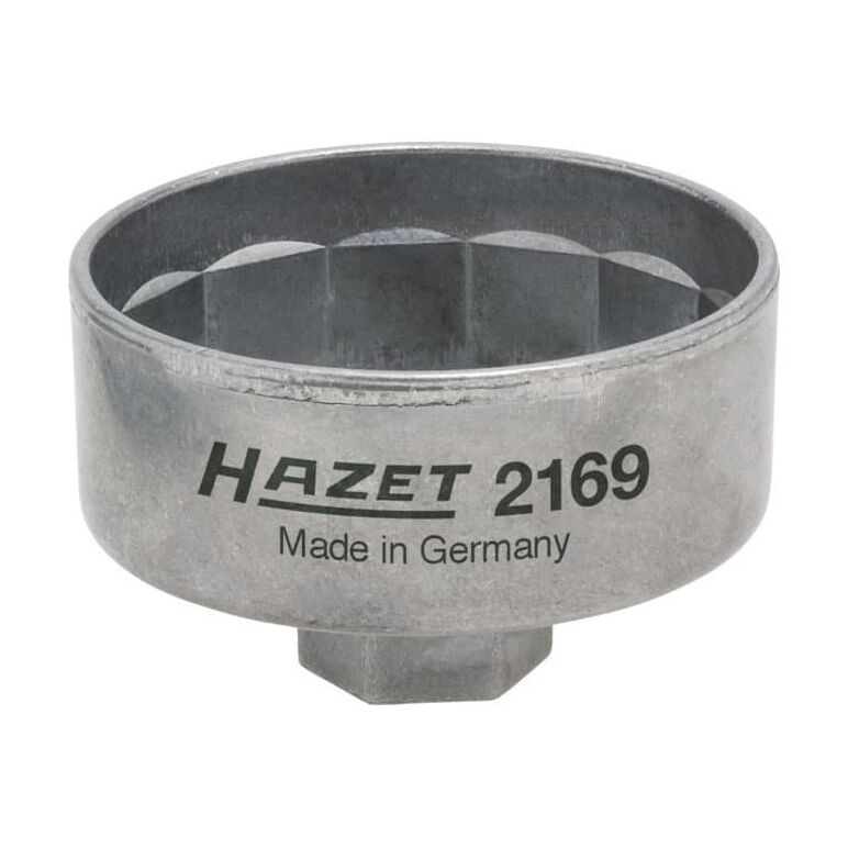 HAZET Ölfilter-Schlüssel 2169 Vierkant hohl 10 mm (3/8 Zoll) Außen-14-kant Profil, image _ab__is.image_number.default