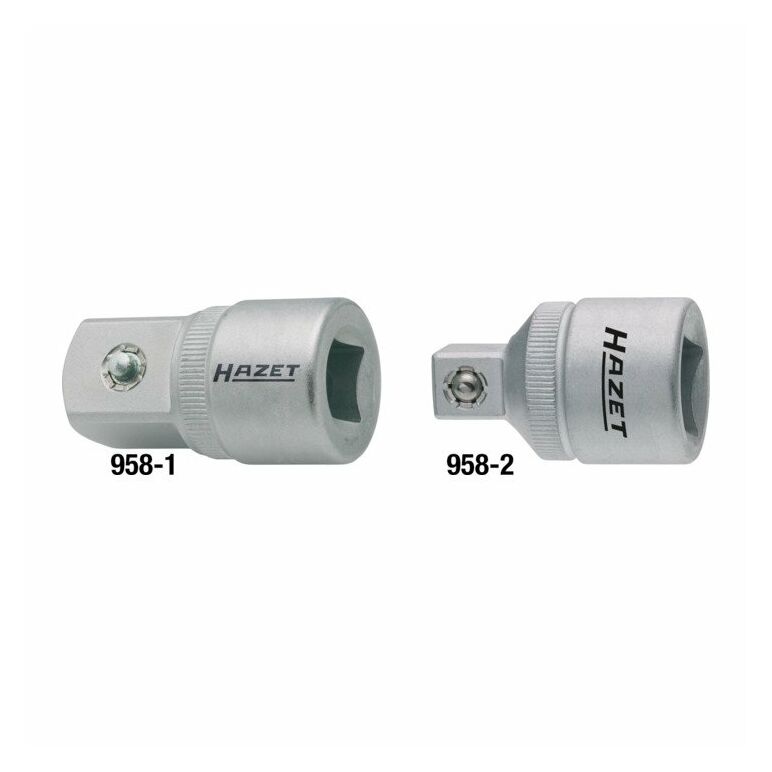 HAZET Adapter 958-1 Vierkant hohl 12,5 mm (1/2") Vierkant massiv 20 mm (3/4"), image 