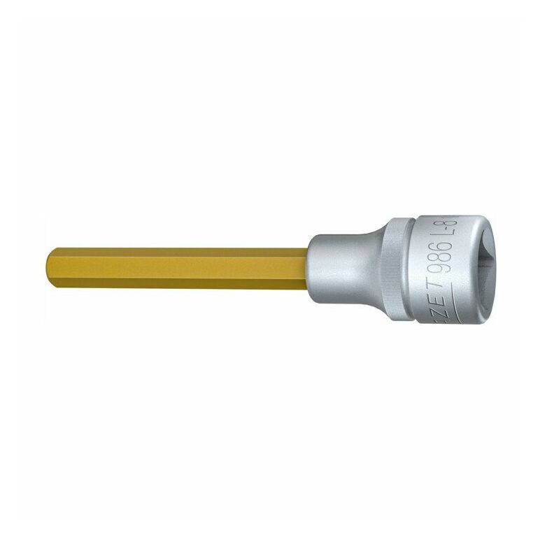 HAZET Schraubendreher-Steckschlüsseleinsatz 986L-8, Vierkant hohl 12,5 mm (1/2 Zoll), Innen-Sechskant Profil, 8 mm, image 