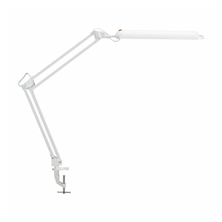 Schreibtischlampe Metall/Ku.weiß H.max.450mm m.Tischklemme m.LED, image 