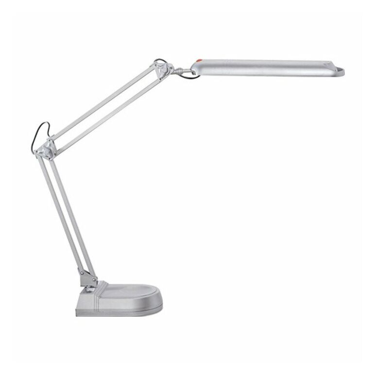 Schreibtischlampe Metall/Ku.silber H.max.450mm m.Standfuß m.LED, image 