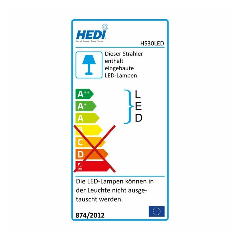 HEDI LED-Strahler ''Comfort'' im Tragegestell, 30 Watt, image _ab__is.image_number.default