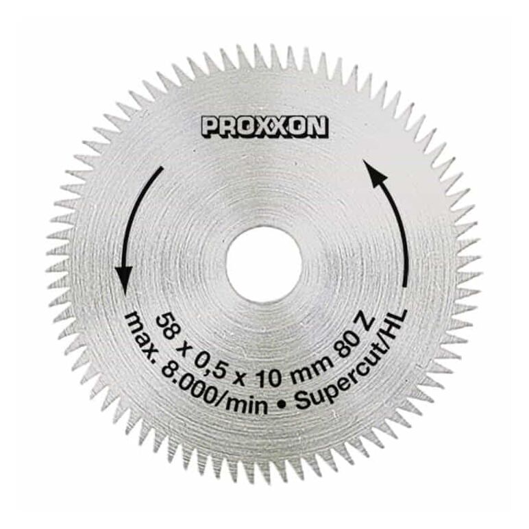 Proxxon Kreissägeblatt '' Super-Cut'', 58 mm (80 Zähne), image 
