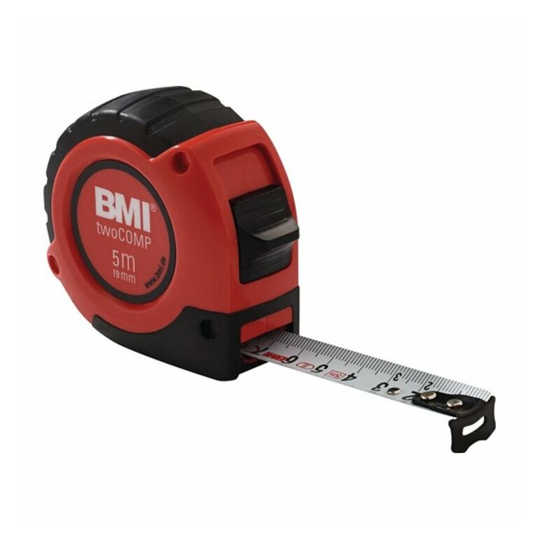 BMI Taschenrollbandmaß twoComp L.3m Band-B.16mm mm/cm EG II ABS Automatic SB, image 