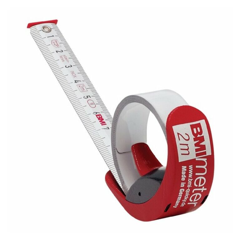 BMI Taschenrollbandmaßmeter L.2m Band-B.16mm mm/cm EG II Ku., image 
