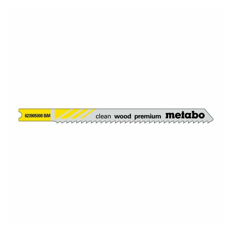 Metabo 5 U-Stichsägeblätter "clean wood premium" 82/ 2,5 mm, BiM, Universalschaft, image 