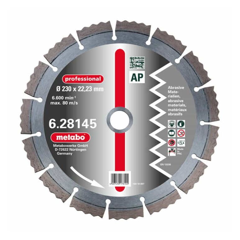 Metabo Diamant-Trennscheibe, 115 x 2,15 x 22,23 mm, "professional", "AP", Abrasiv, image _ab__is.image_number.default