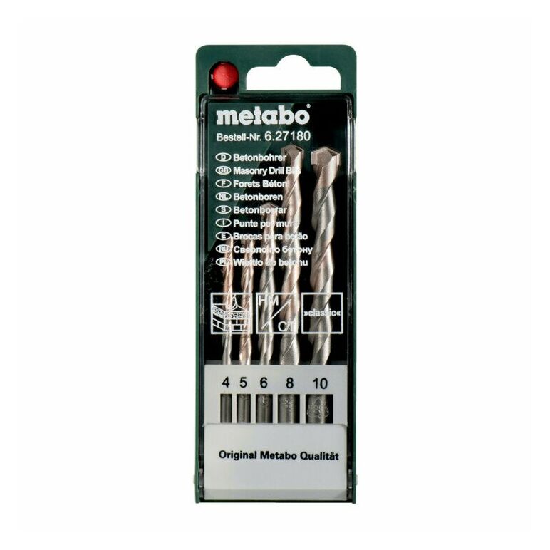 Metabo Beton-Bohrerkassette classic, 5-teilig, image 