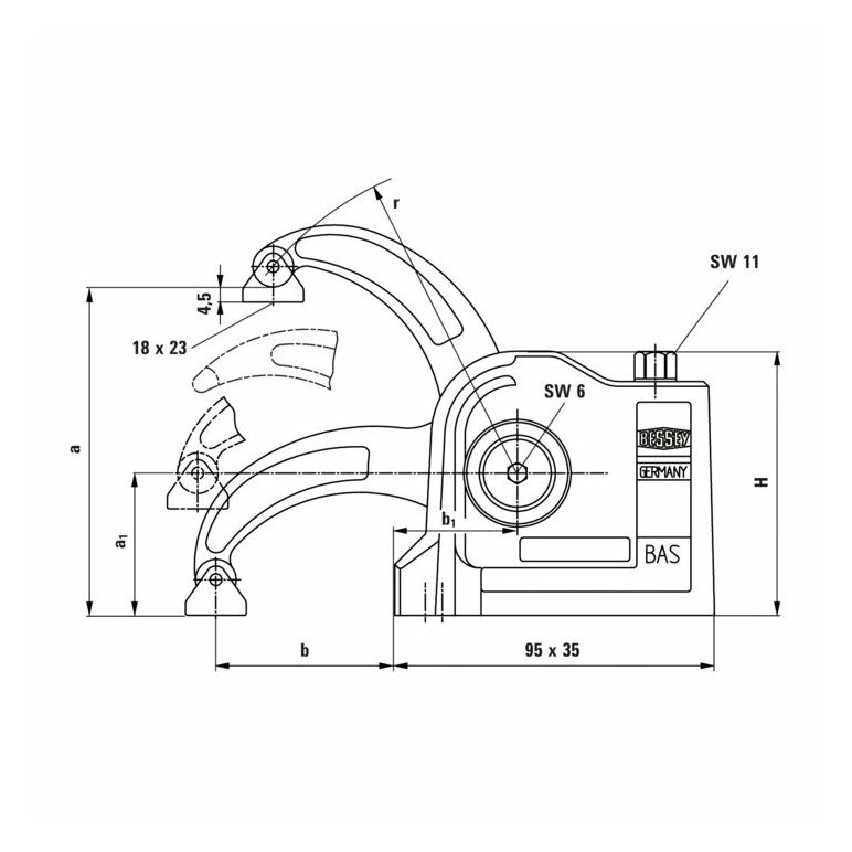 Bessey BAS-CB compact-Spanner BAS-CB10-6, image _ab__is.image_number.default