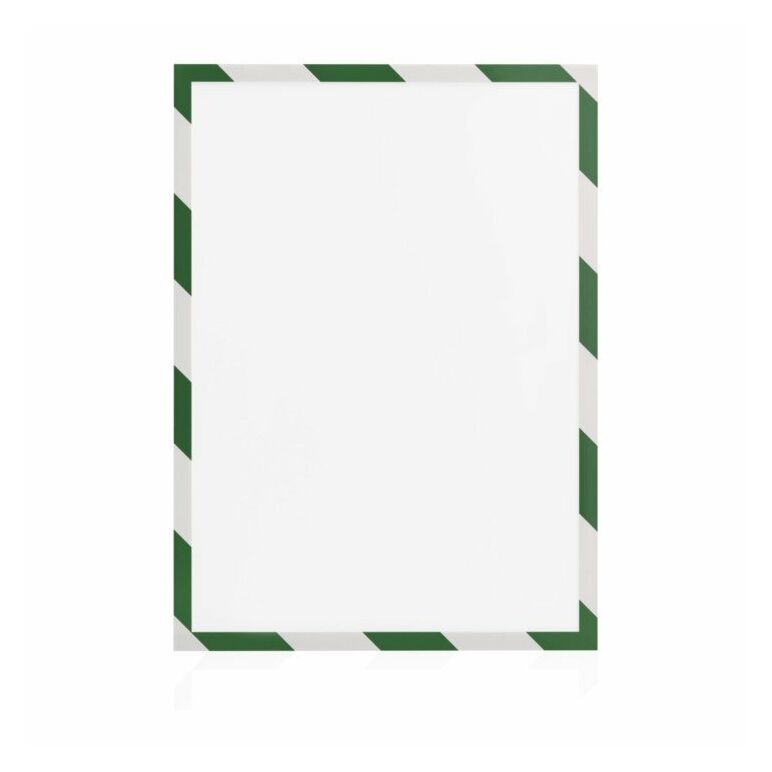 Magnetoplan magnetofix Magnetrahmen SAFETY, 5 Stück, A4, grün-weiß, image 