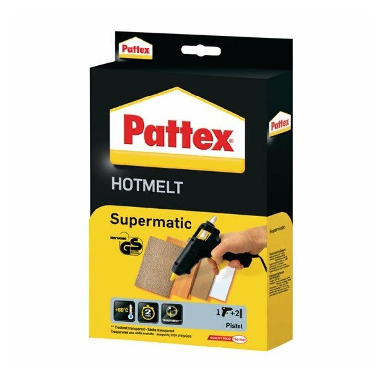 Pattex Heißklebepistole PXP 06 D.12mm m.6Patronen 230/50V/Hz, image 