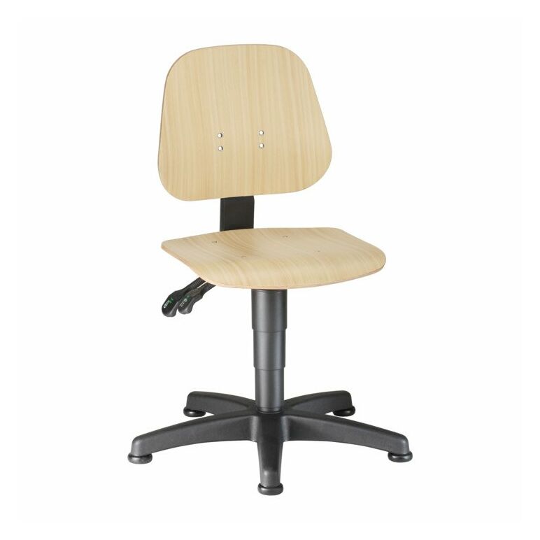 bimos Arbeitsdrehstuhl Unitec mit Gleiter und Holz Sitzhöhe 440-620 mm, image 