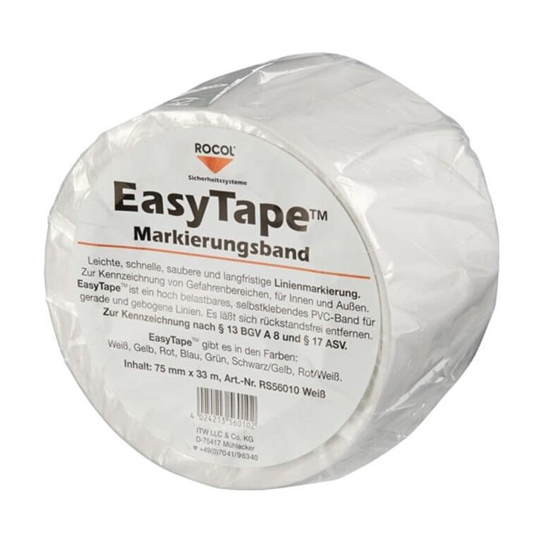 Bodenmarkierungsband Easy Tape PVC weiß L.33m B.75mm Rl.ROCOL, image _ab__is.image_number.default
