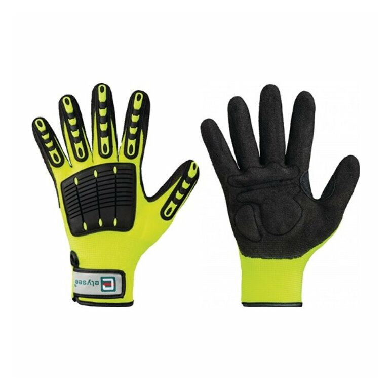 Elysee Handschuh EN 420 Kat.I Resistant Gr.10 Kunstfasern leuchtend gelb/schwarz, image _ab__is.image_number.default