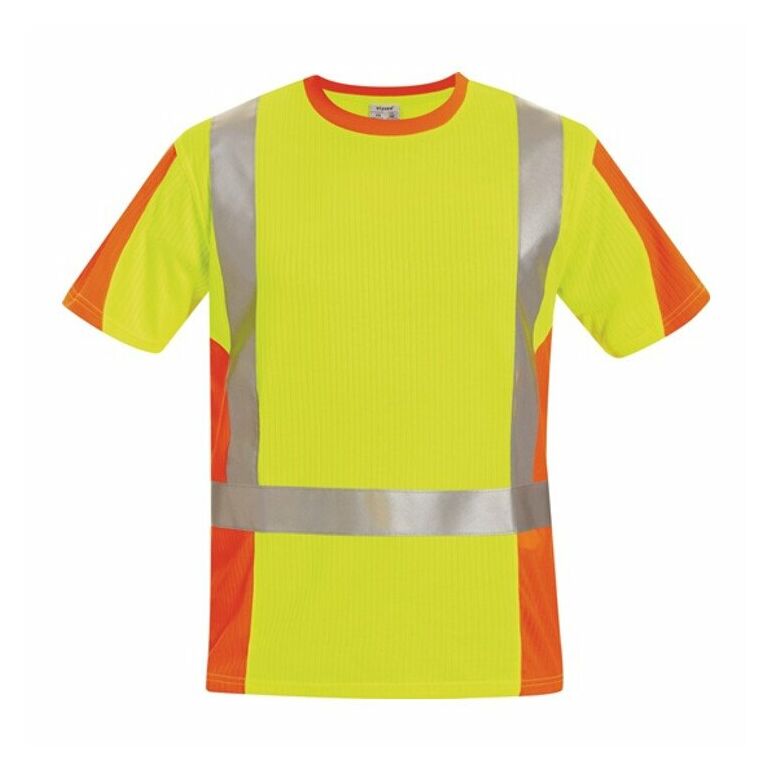 Feldtmann Warnschutz T-Shirt Utrecht Gr.L gelb/orange 75% PES/25% CO FELDTMANN, image 