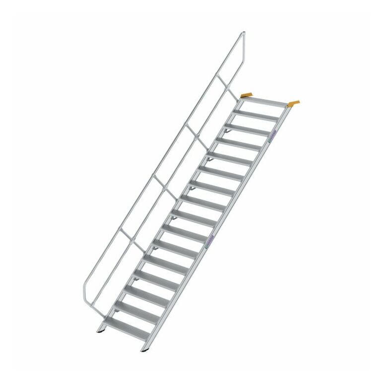 MUNK Günzburger Steigtechnik Aluminium-Treppe Stufen 45° 16 Stufen, image 