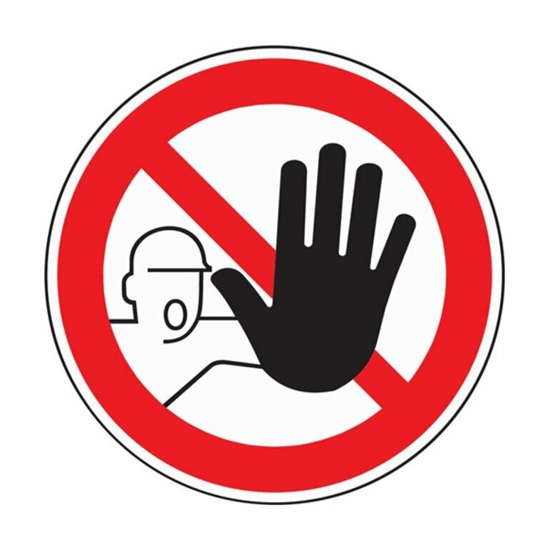 Verbotszeichen Zutritt für verboten D200mm Kunststoffschild rot/schwarz, image 