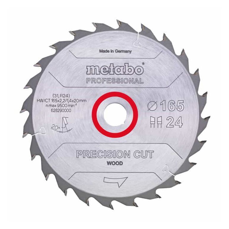 Metabo Sägeblatt "multi cut - professional", 165x2,2/1,4x20 Z54 FZ/TZ 5°, image 