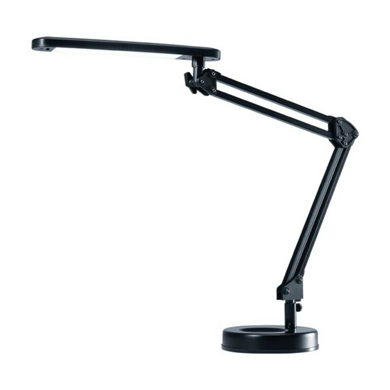 Schreibtischleuchte Alu.schwarz H.max.600mm Standfuß m.LED HANSA, image 