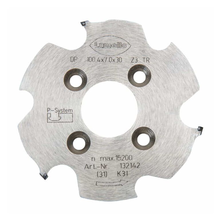 Lamello P-System-Nutfräser, DP (Diamant) für CNC 100.4x7x30mm, Z3, NLA 4/6,6/48mm, image 