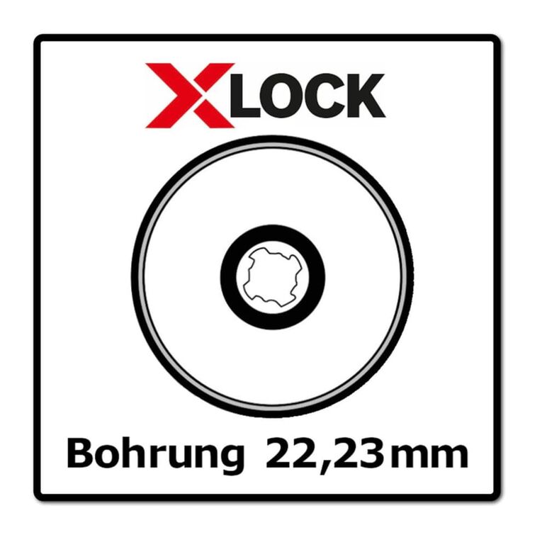 Bosch 10x Fächerschleifscheibe X571 X-LOCK Best for Metal 125x22,23mm K40 ( 10x 2608619209 ) gerade Ausführung, image _ab__is.image_number.default