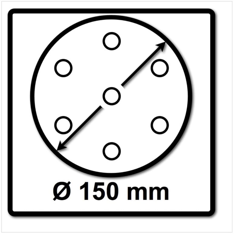 Bosch SIA Scheibe Keramik Schleifnetz 7500 150 mm Körnung P120 50 Stück ( F03E006890 ), image _ab__is.image_number.default