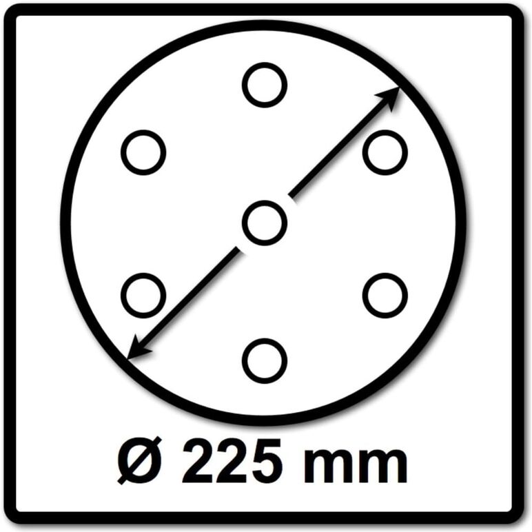 Festool Schleifscheiben STF 225 mm P100 GR S/25 Granat Soft 25 Stück ( 204222 ), image _ab__is.image_number.default