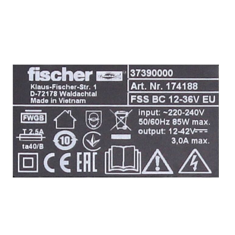 Fischer FSS-BC 12-36V Ladegerät AIR COOLED ( 552931 ) CAS Partner, image _ab__is.image_number.default