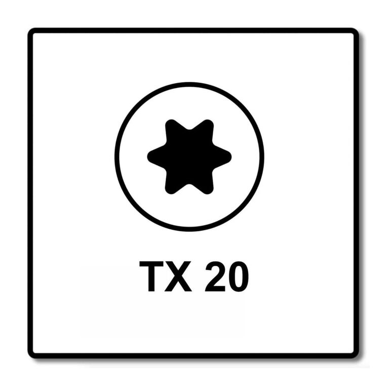 Fischer Power-Fast II FPF II Spanplattenschraube 4,5x60 mm 200 Stück ( 670632 ) Senkkopf mit Torx Teilgewinde galvanisch verzinkt, blau passiviert, image _ab__is.image_number.default