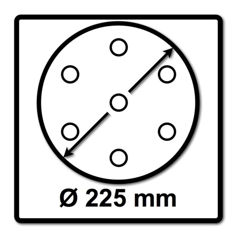 Festool STF D225/128 Schleifscheibe Granat P240 225 mm 25 Stk. ( 205663 ) für Langhalsschleifer PLANEX, image _ab__is.image_number.default