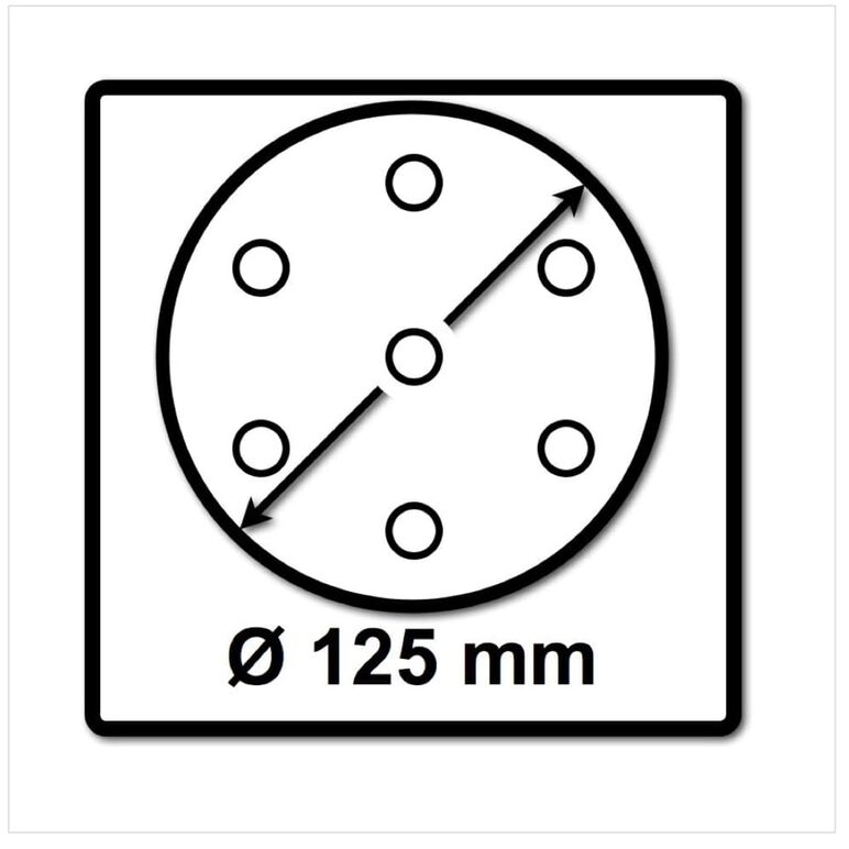 Festool STF D125/8 Schleifscheiben 125 mm Granat P180 GR / 100 Stück ( 497171 ), image _ab__is.image_number.default
