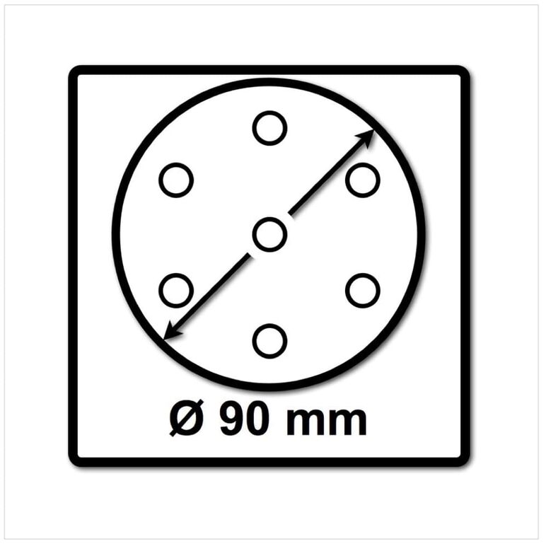 Festool STF D90/6 Schleifscheiben 90 mm Granat P60 GR / 50 Stück ( 497364 ), image _ab__is.image_number.default