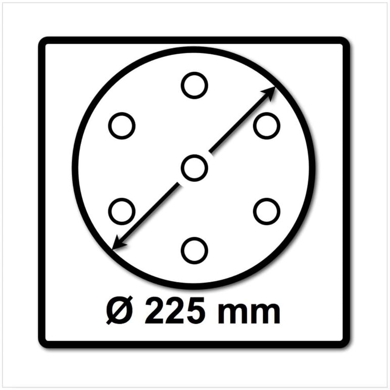 Festool STF D225/8 Granat Schleifscheiben 225 mm PLANEX P120 GR / 25 Stück ( 499638 ), image _ab__is.image_number.default