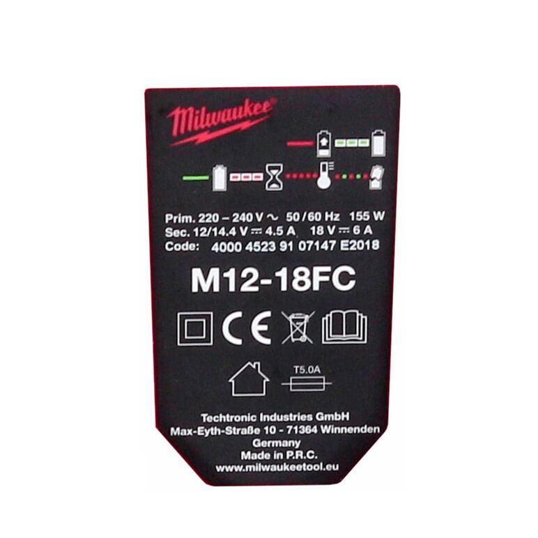 Milwaukee  M18NRG-501 Akku Starter Set 18V mit M18 B5 Akku 5,0Ah + M12-18FC Ladegerät, image _ab__is.image_number.default