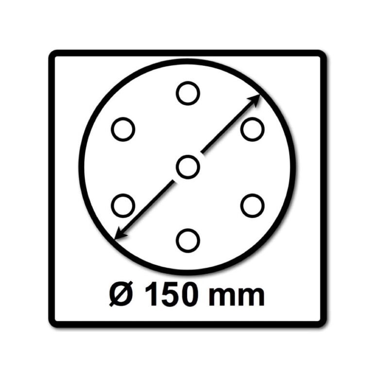 Mirka ABRANET 150mm Grip P360, 50/Pack ( 5424105037 ), image _ab__is.image_number.default