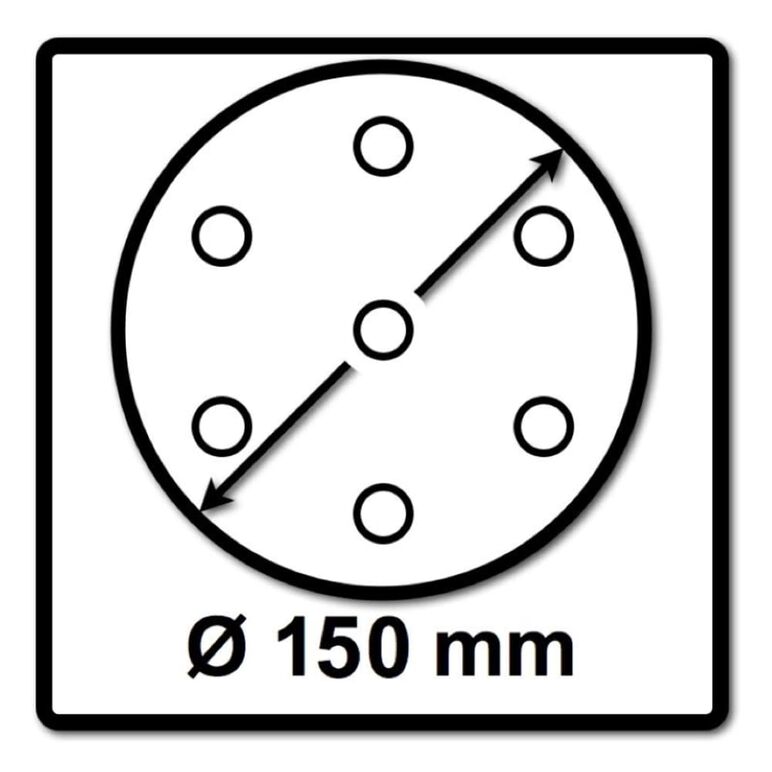 Mirka BASECUT Schleifscheiben 150 mm P240 100 Stk. ( 2261109925 ) Grip 15 Loch, image _ab__is.image_number.default