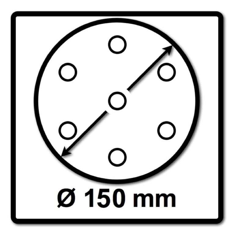 Mirka BASECUT Schleifscheiben 150 mm P320 100 Stk. ( 2261109932 ) Grip 15 Loch, image _ab__is.image_number.default