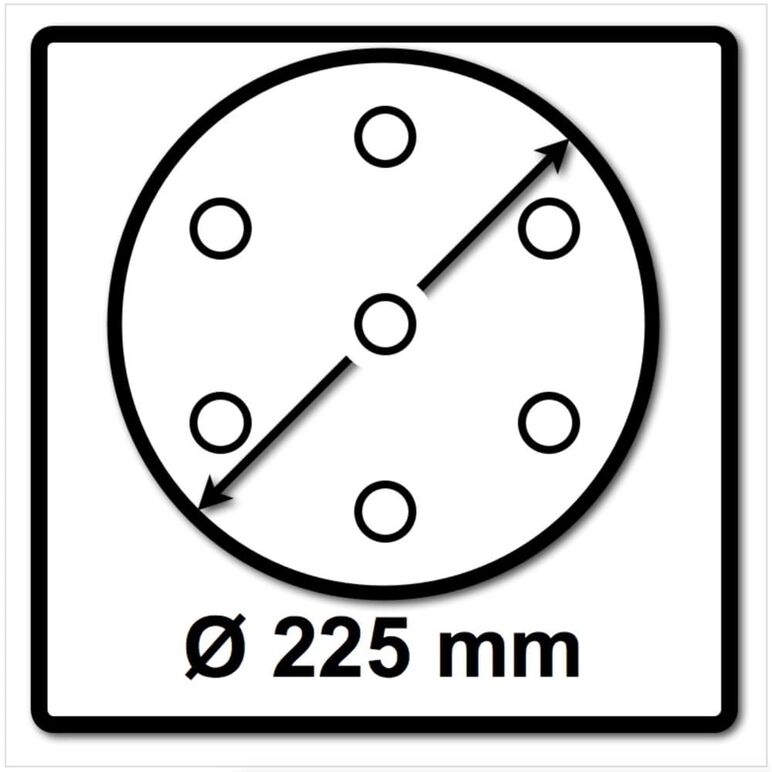 Bosch SIA Scheibe Keramik Schleifnetz sianet 7500 225 mm Körnung P100 25 Stück ( F03E0068EJ ), image _ab__is.image_number.default