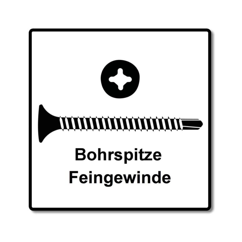 SPAX GIX-D Schnellbauschrauben 3,5x35mm Bohrspitze Phosphatiert 1000 Stück ( 1991170350356 ) Vollgewinde Trompetenkopf Kreuzschlitz H2, image _ab__is.image_number.default