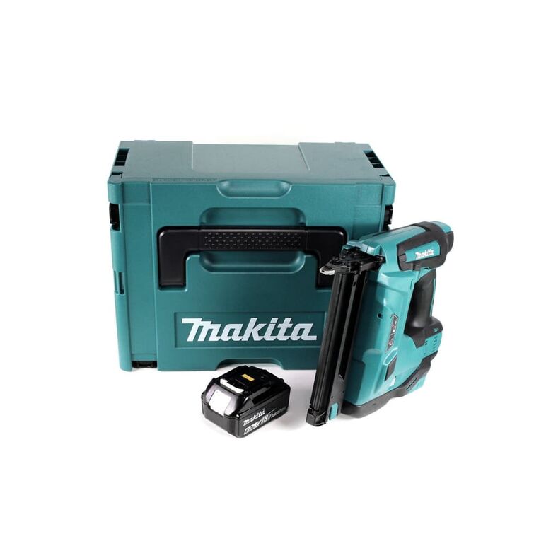 Makita DBN500G1J Akku-Stauchkopfnagler 18V + 1x Akku 6Ah + Koffer - ohne Ladegerät, image 
