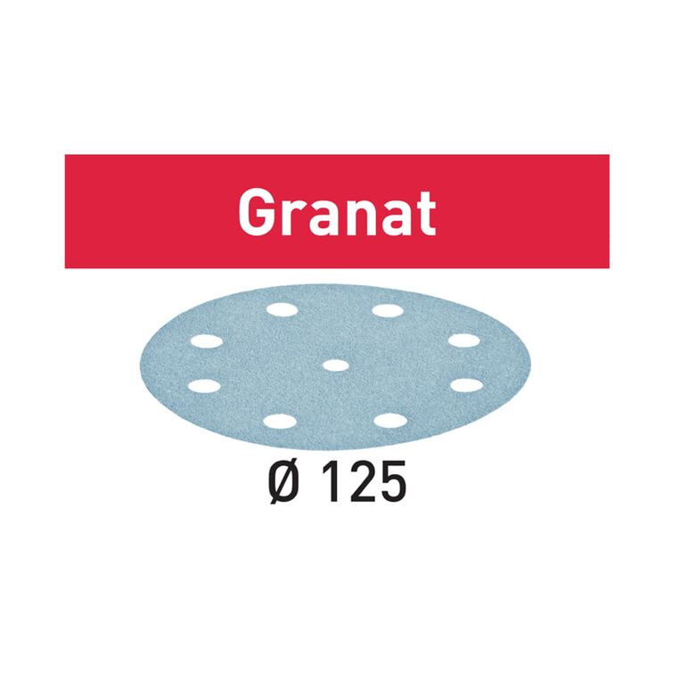 Festool STF D125/8 Schleifscheiben 125 mm Granat P40 200 Stück ( 4x 497165 ), image 