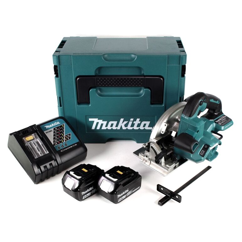 Makita DHS660RTJ Akku-Handkreissäge 18V Brushless 165mm + 2x Akku 5,0Ah + Ladegerät + Koffer, image 