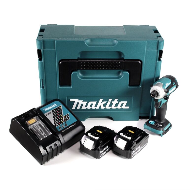 Makita DTD171RTJ Akku-Schlagschrauber 18V Brushless 1/4" 180Nm + 2x Akku 5,0Ah + Ladegerät + Koffer, image 